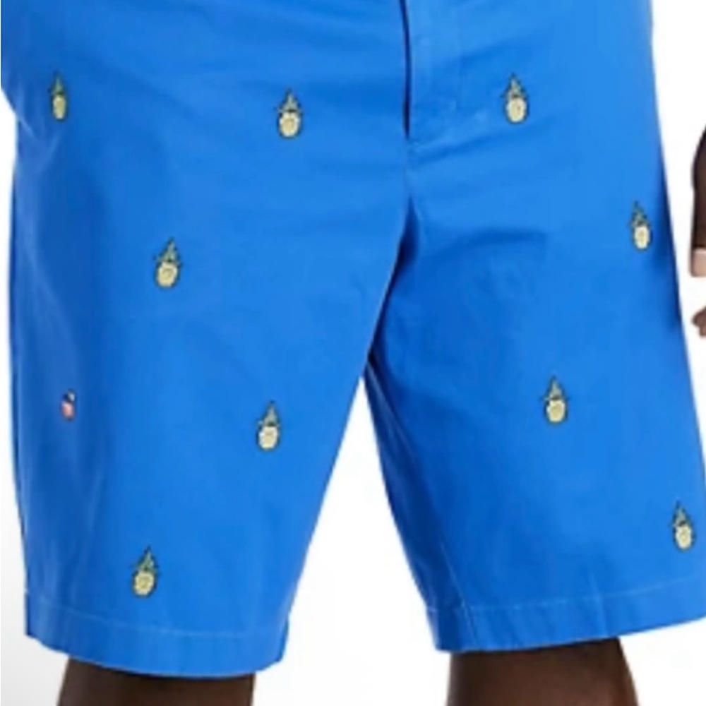 Vineyard Vines Blue Kids Shorts with Pineapple Print